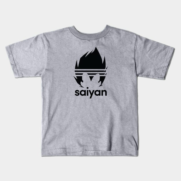 Vegeta Saiyan Sports Design Kids T-Shirt by MightyOwl